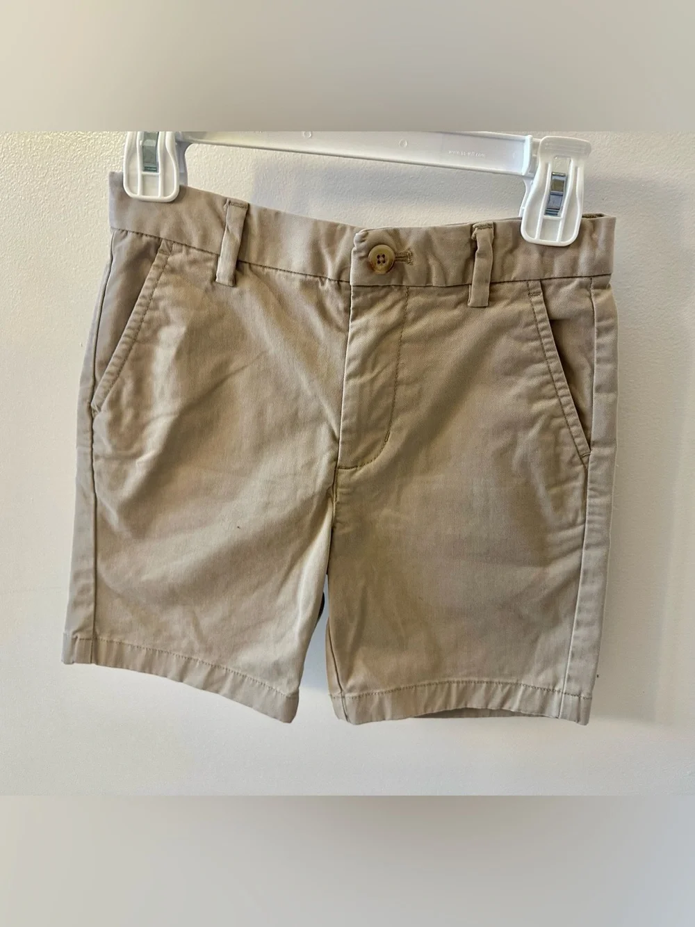 Vineyard Vines Boys' Classic Tan Flat-Front Shorts